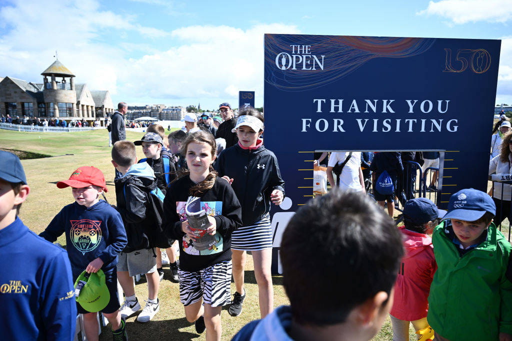 Spectators at The Open